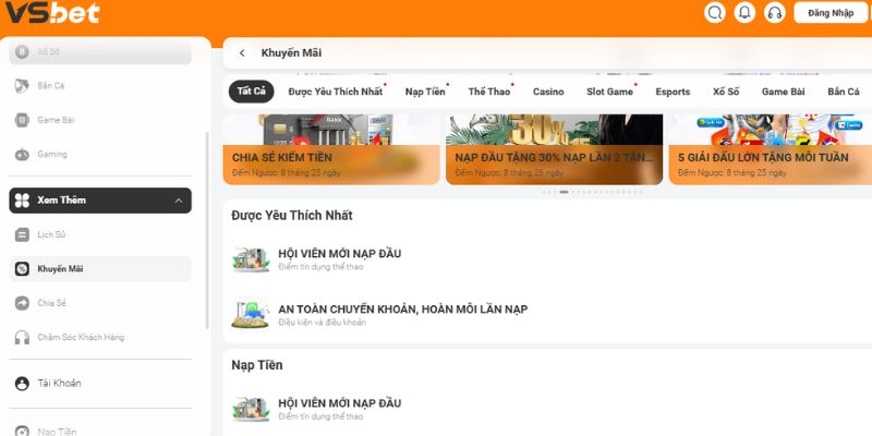 VSBET Nhà Cái Được Game Thủ Yêu Thích Nhất Năm 2025 5 Tài Xỉu MD5 Cách Chơi Online Mẹo Thắng Link Uy Tín 2025 Chương trình khuyến mãi đặc biệt tại nhà cái VSBET