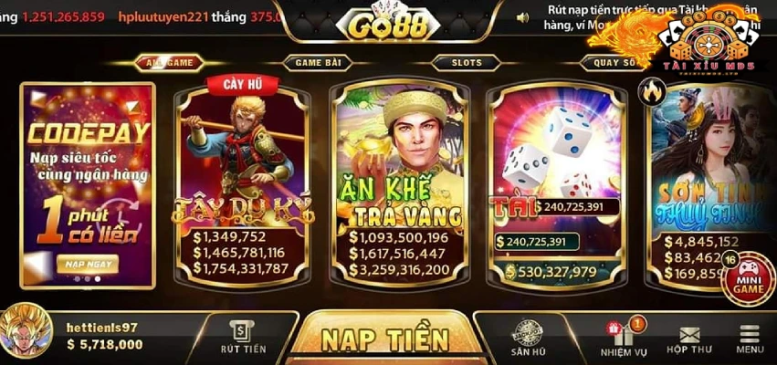 Tài Xỉu Go88 Mượt Mà Hấp Dẫn Từng Ván