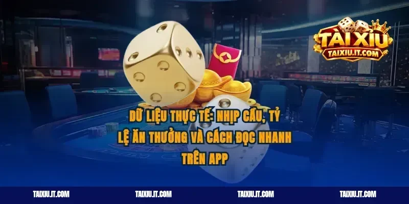 Dữ liệu thực tế: nhịp cầu, tỷ lệ ăn thưởng và cách đọc nhanh trên app